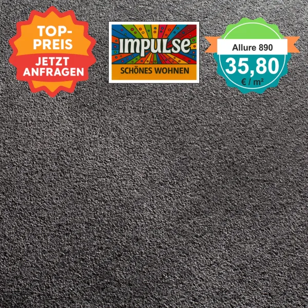 JAB Allure Teppichboden 890 Flieder – zarter Pastellton mit eleganter Wirkung und weicher Veloursstruktur